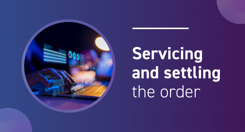 How airline and order servicing and settlement works