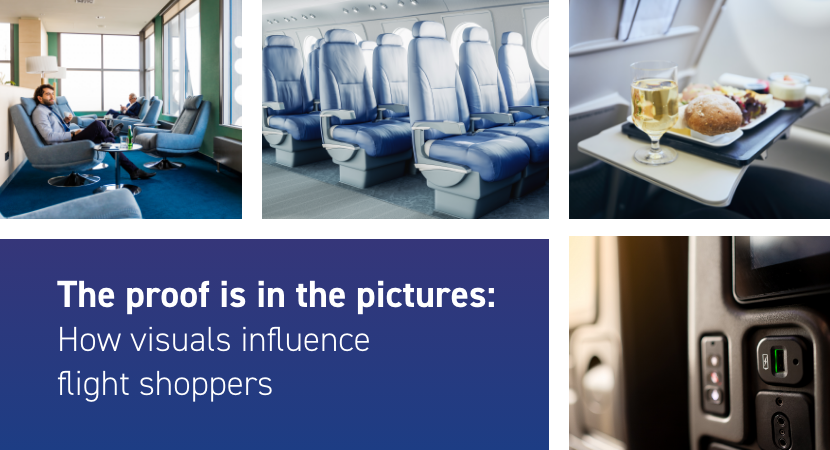 how visuals influence flight shoppers