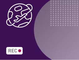 globe icon with purple background